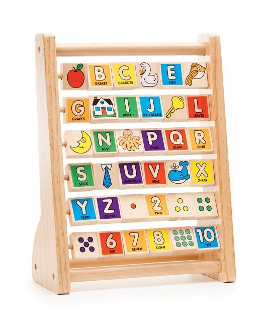 Wooden Abc-123 Activity Blocks