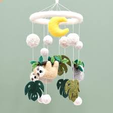 Nursery Cot Mobile - Sloth Away