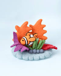 Felt Coral Reef With Clownfish Set