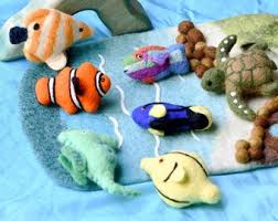 Felt Blue Tang Fish Toy (coral Reef Fish)