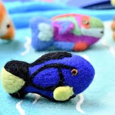 Felt Blue Tang Fish Toy (coral Reef Fish)