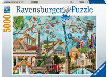 Puzzle 5000pc Big City Collage