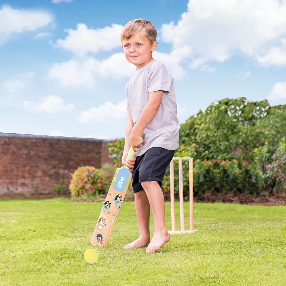 Bluey Wooden Cricket Set