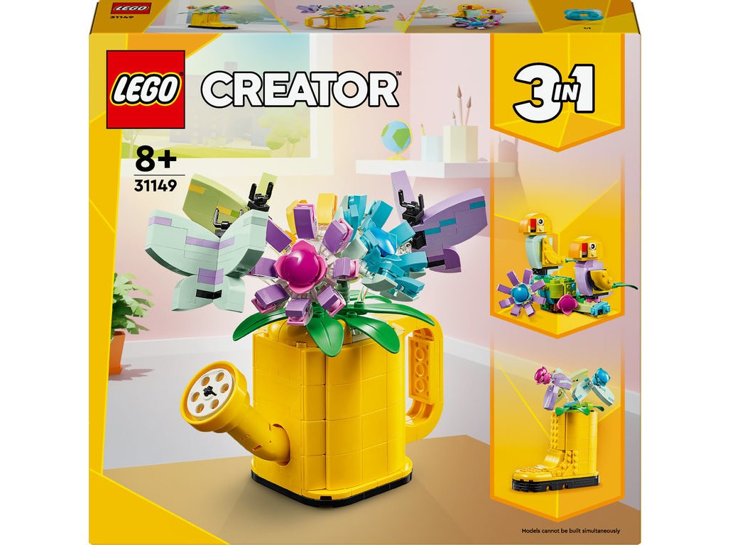 Lego® Creator Flowers In Watering Can 3in1 Toy 31149