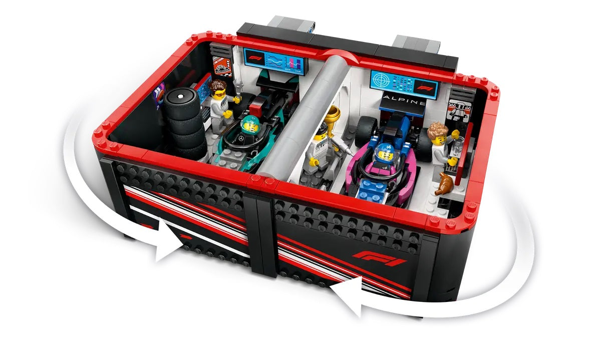 Lego City 60444 F1 Garage & Mercedes-amg & Alpine Cars