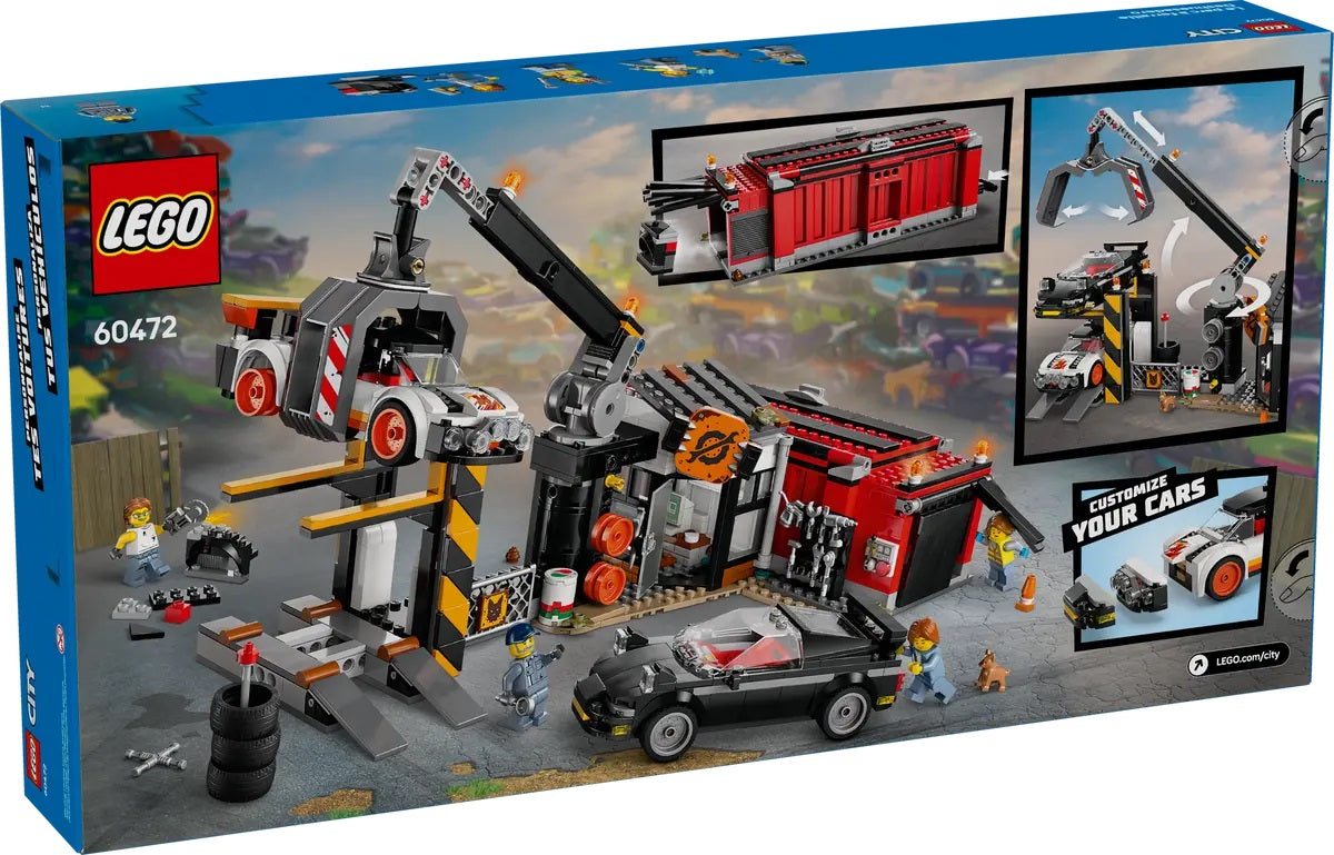 Lego City 60472 Scrapyard With Cars