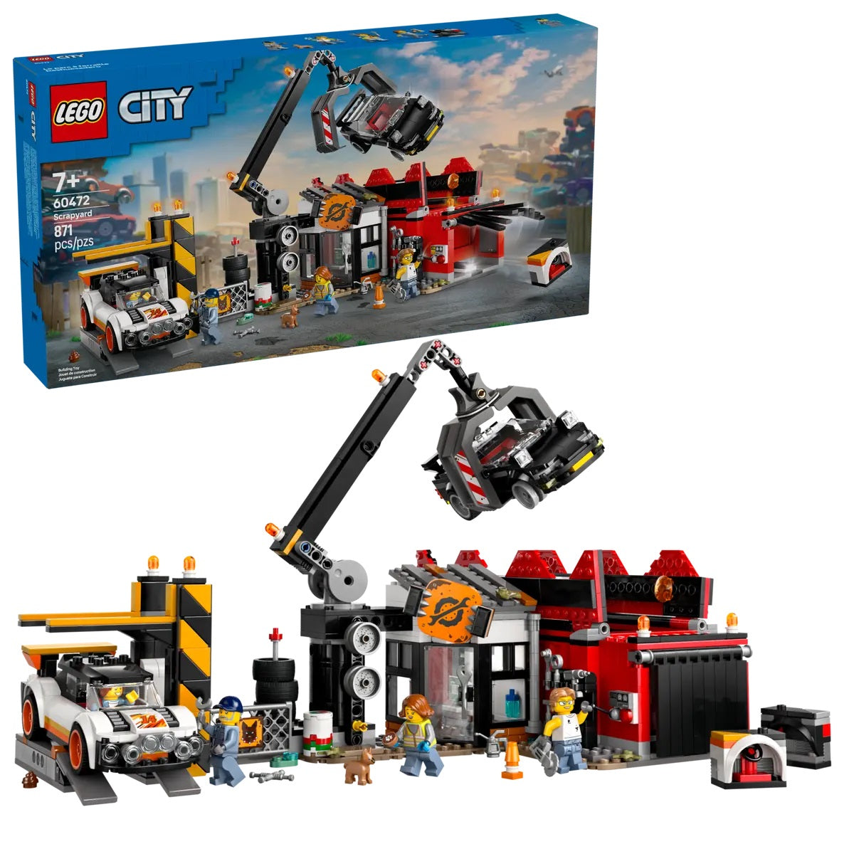 Lego City 60472 Scrapyard With Cars