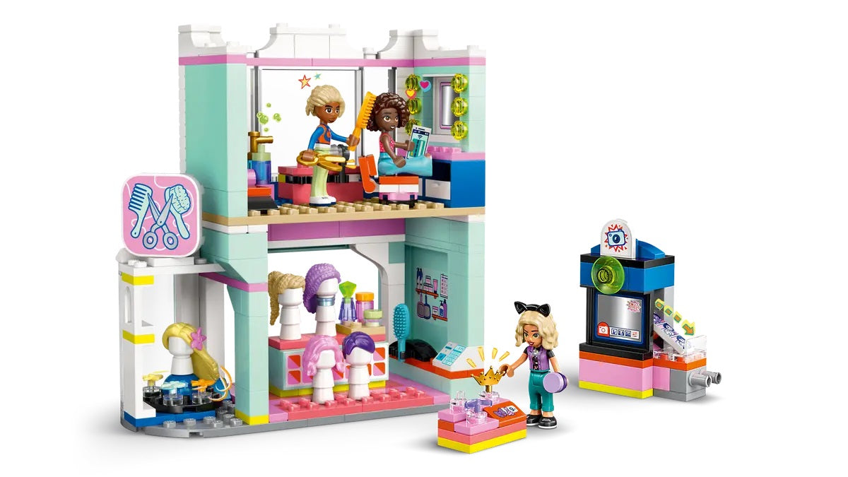 Lego Friends Hair Salon And Accessories Shop, Creative Pretend-play Building Toy Set 42662