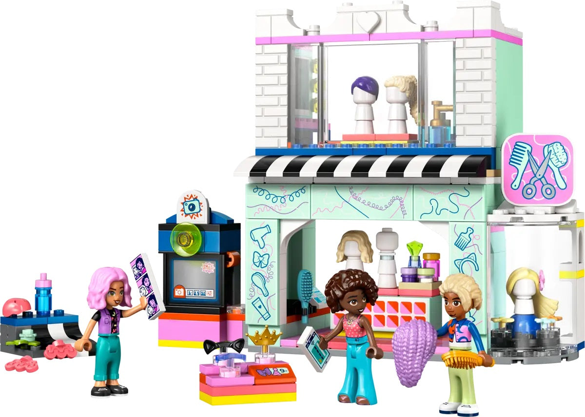 Lego Friends Hair Salon And Accessories Shop, Creative Pretend-play Building Toy Set 42662