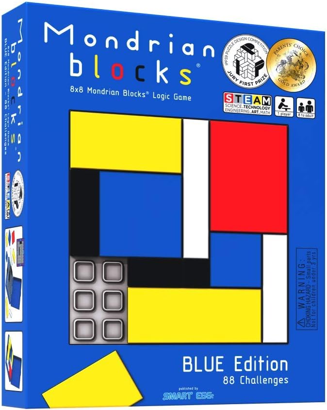 Mondrian Blocks - Blue