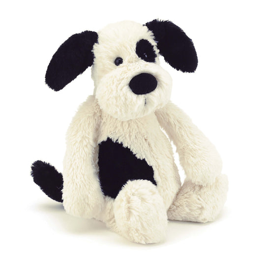 Jellycat Bashful Puppy Black & Cream Medium