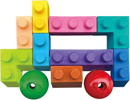 Haku Yoka Block Crayons - School Bus