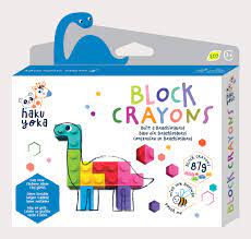 Haku Yoka Block Crayons - Dinosaur