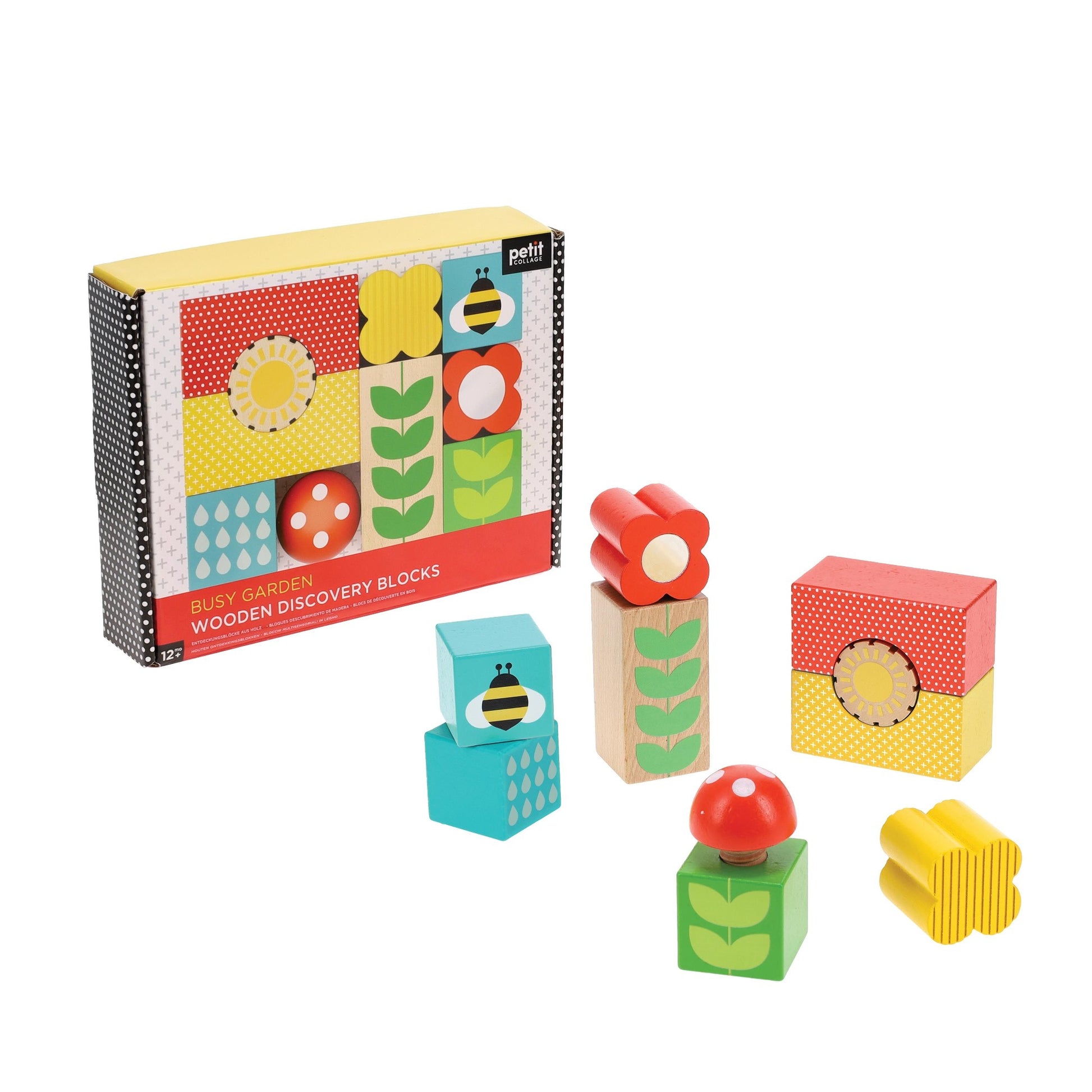 Busy Garden Wooden Discovery Blocks