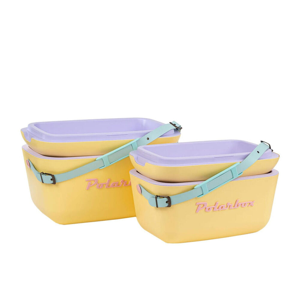 Polarbox Rainbow 20l Ice Chest Cooler Box W/ Carry Strap - Yellow