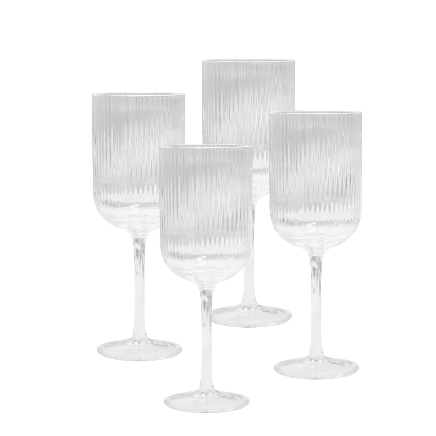 Ivy Wine Glass Ribbed