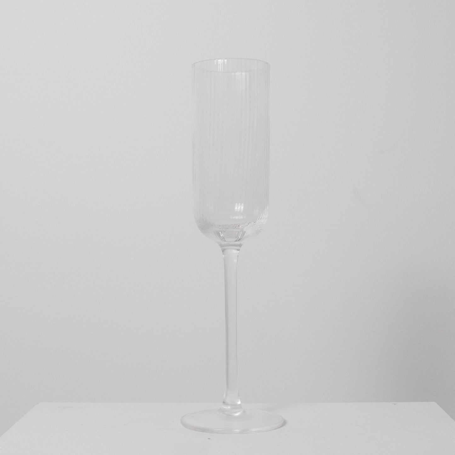 Atticus Champagne Ribbed Glasses