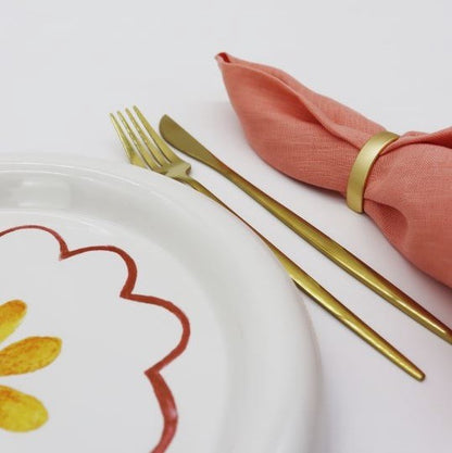 Yellow Flower Summer Fruit Plate