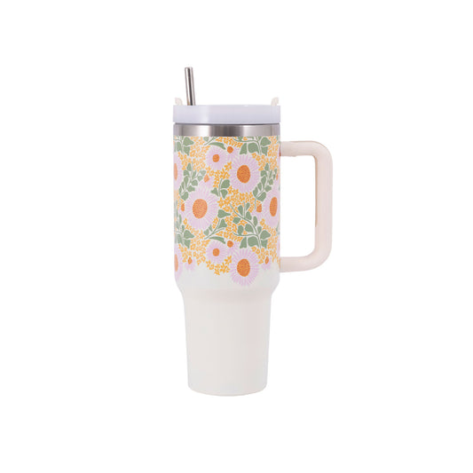 Picnic Spring Floral Insulated Tumbler