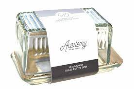 Hemingway Glass Butter Dish