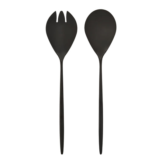 Davis & Waddell Set Of 2 Napier Stainless Steel Salad Servers