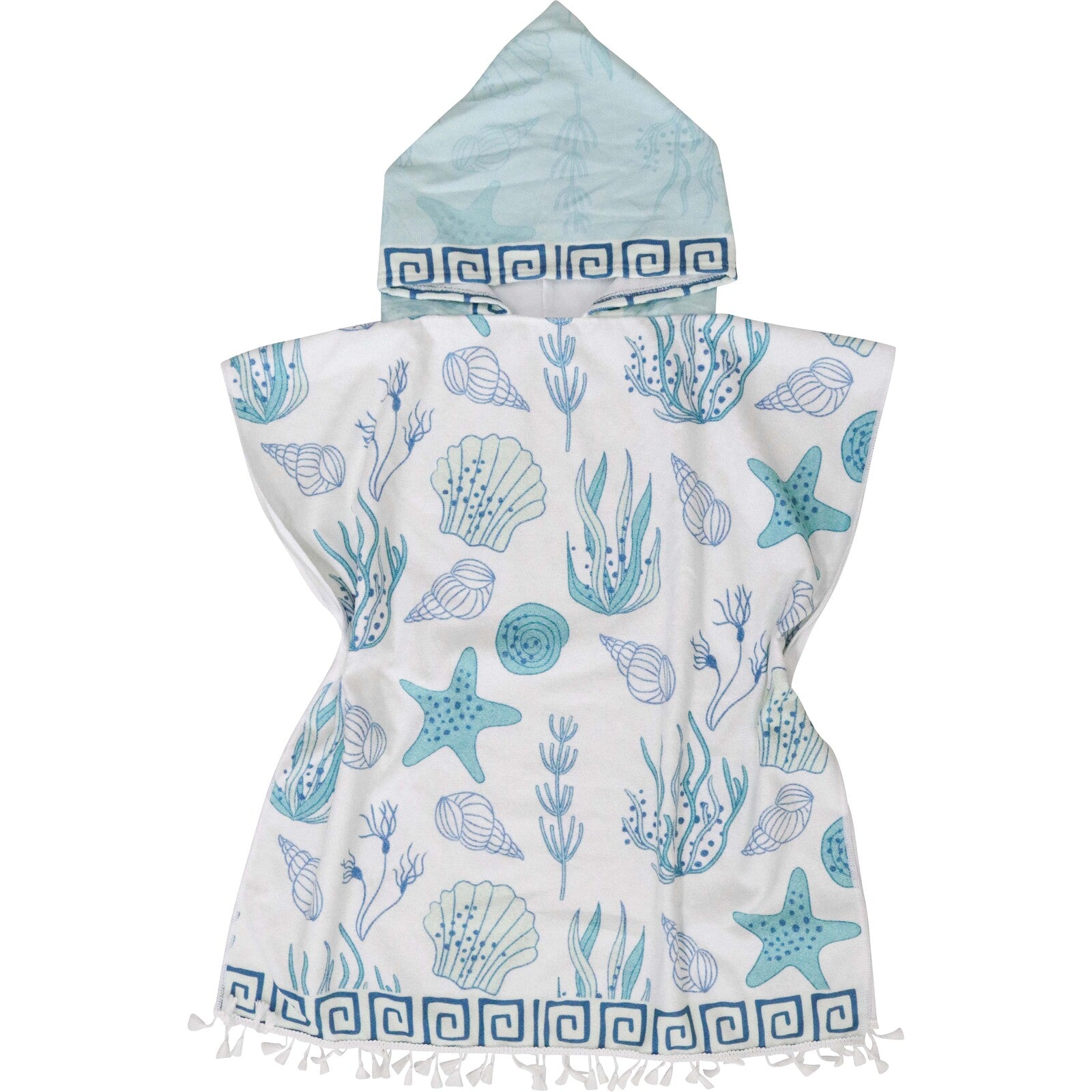 Kids Poncho Towel W/ Bag Ocean