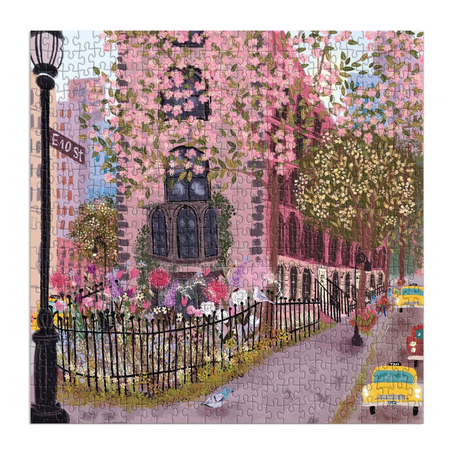 Puzzle 500pc Blooming Streets