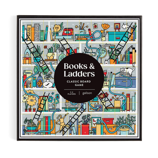 Books & Ladders Classic Board Game- Galison