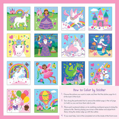 My First Colour By Sticker Unicorns And More Book