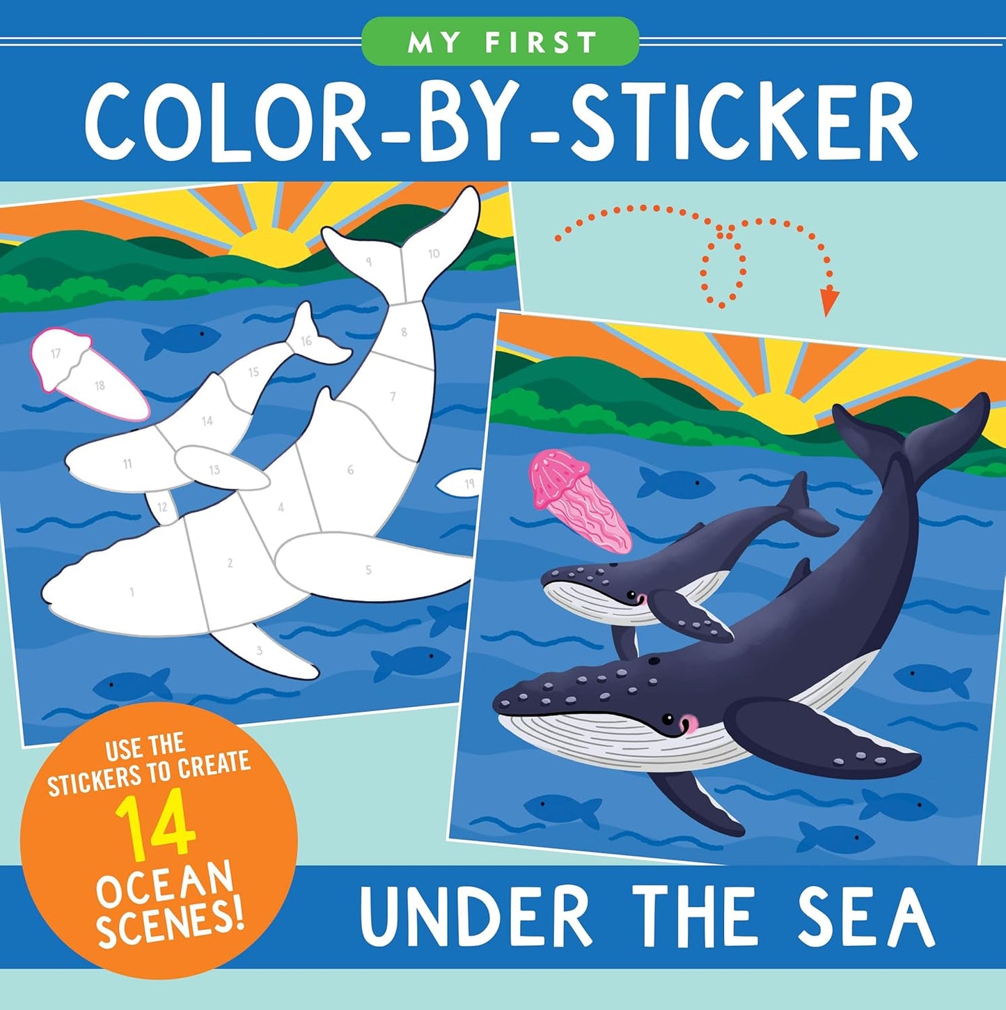 My First Colour By Sticker Book Under The Sea