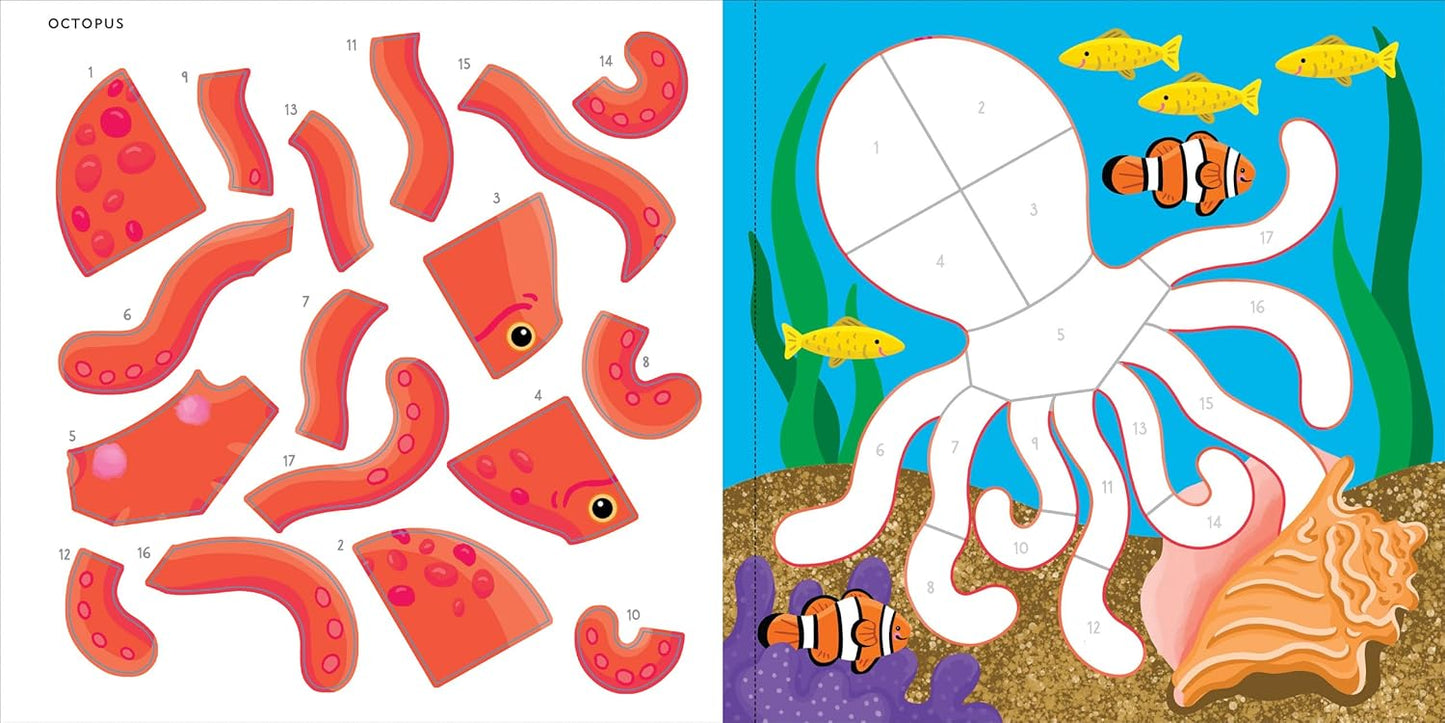 My First Colour By Sticker Book Under The Sea