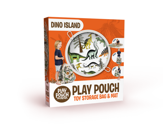 Play Pouch Dino Island Storage Bag & Play Mat