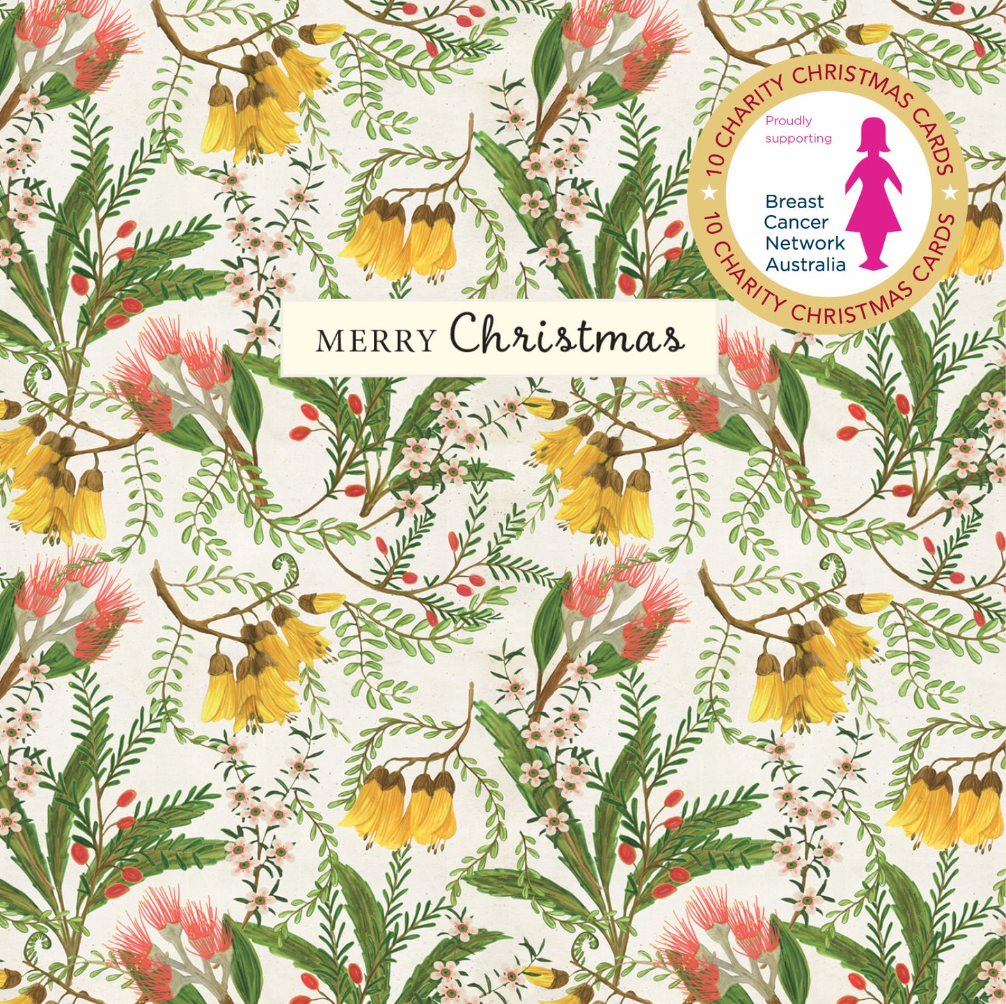 Christmas Charity Boxed Cards - Floral Christmas Bcna