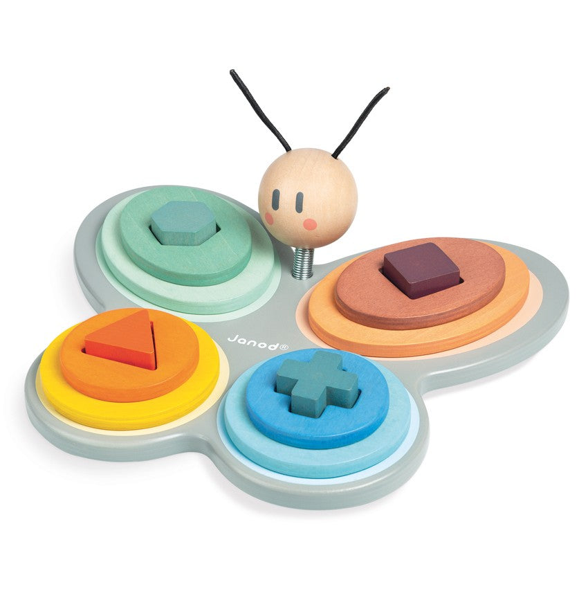 Cocoon Butterfly Shape Sorter Janod