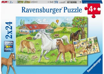 Puzzle 2x24 At The Stables Age 4+