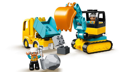 Lego 10931 Duplo Truck And Tracked Excavator Age 2+