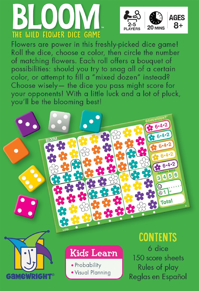 Bloom Dice Game