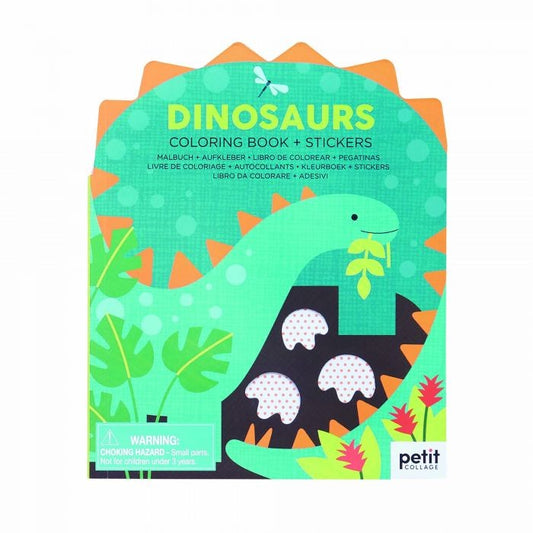 Colouring Book Dinosaurs With Stickers