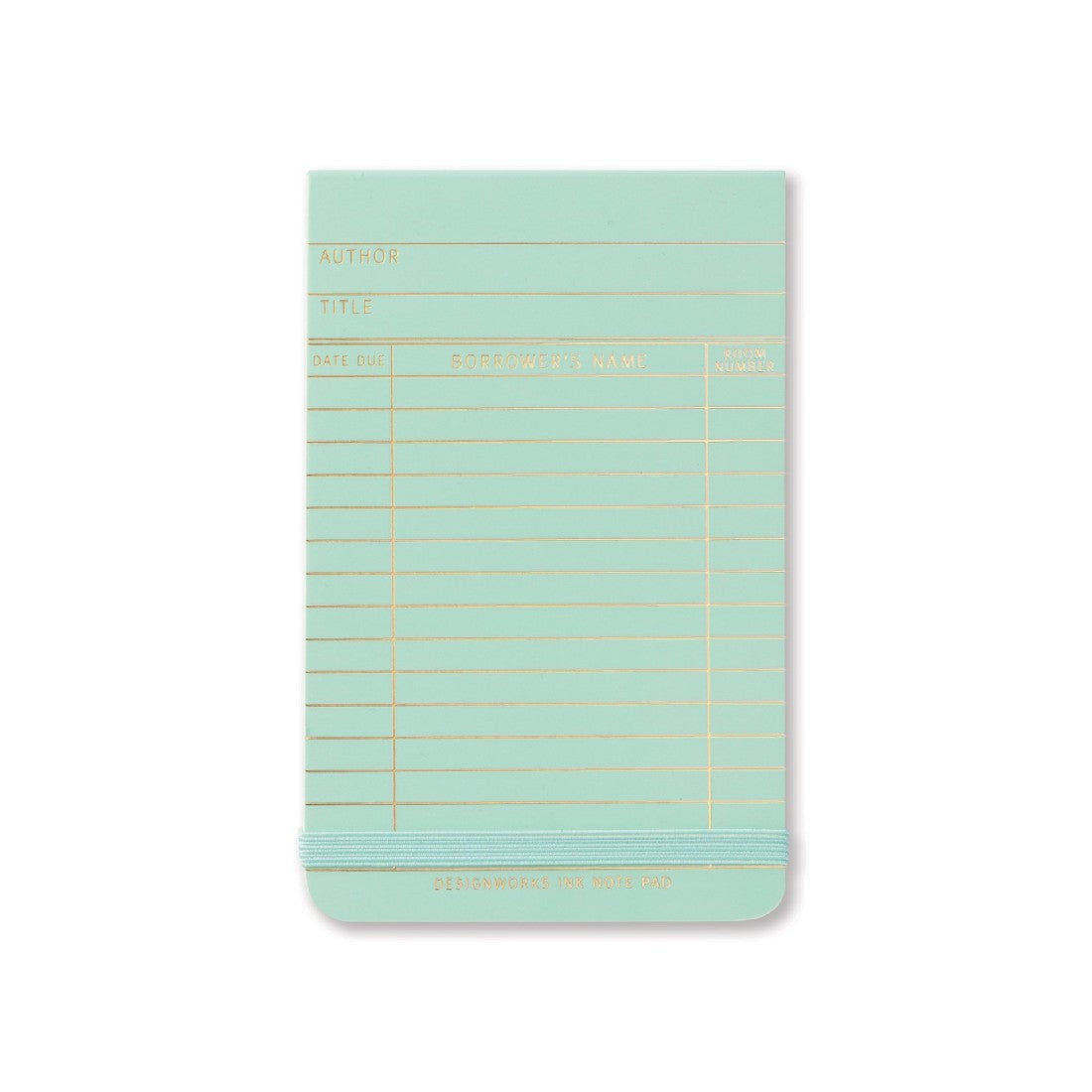 Notebook Pocket Library Card