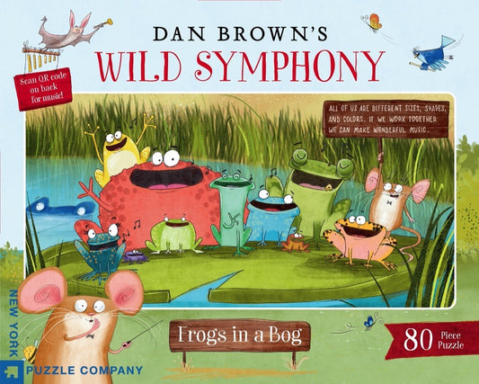 Puzzle 80pc Frogs In A Bog Wild Symphony Age 5+